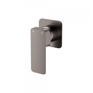 Tono Wall Mixer, Square Plate, Gun Metal